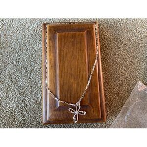 Perlini Italy Sterling Silver Necklace With Sterling Silver Pendant (14)